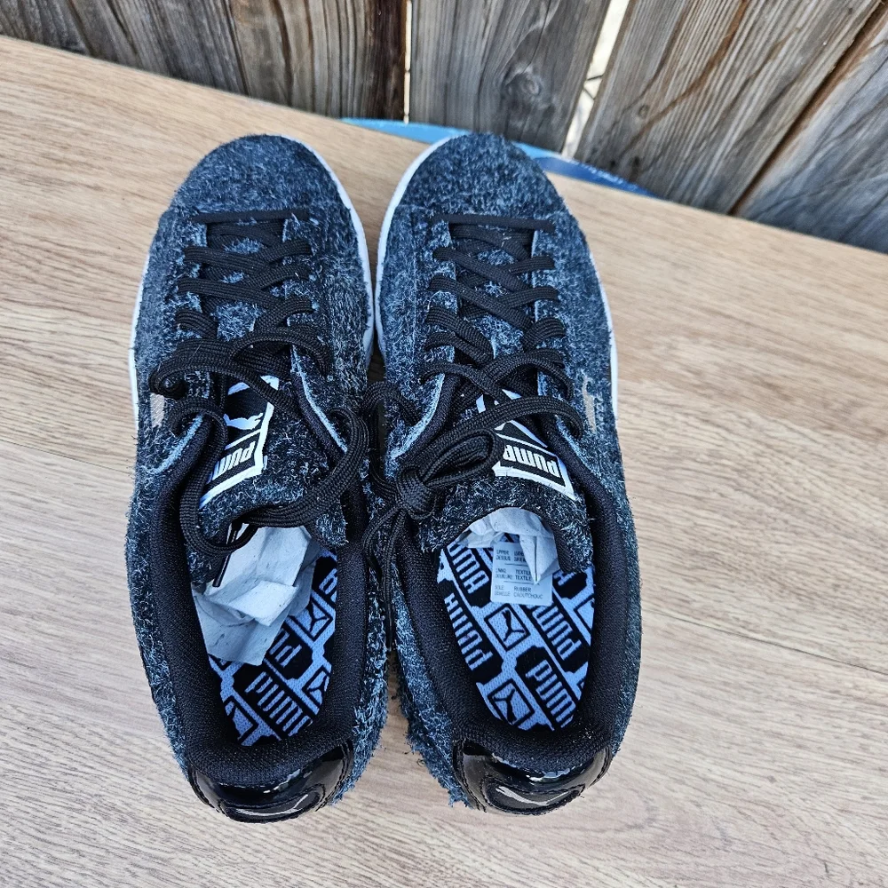 Puma Textured Black Sneakers Womens Size 9 - Picture 15 of 16
